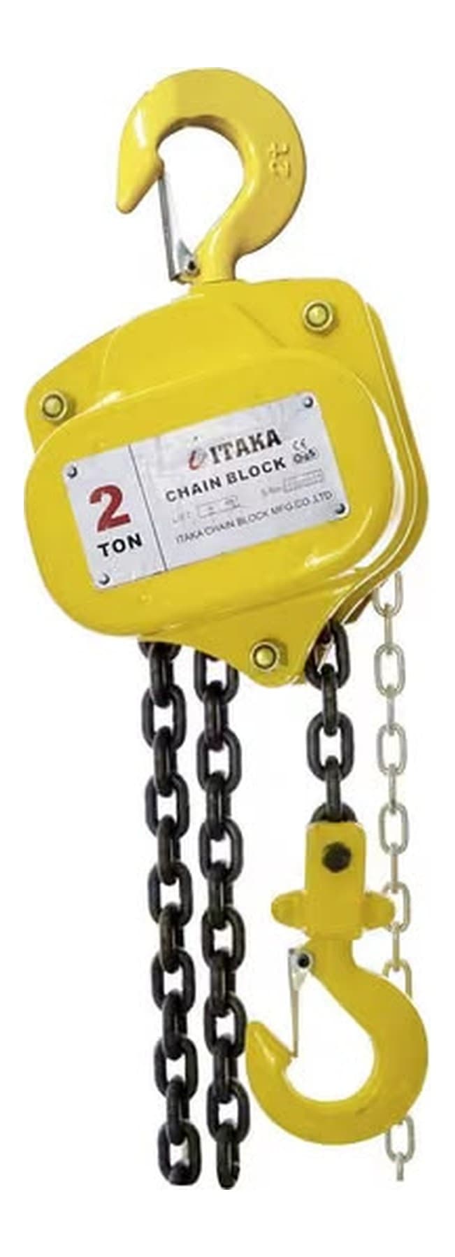 Tecle de cadena de 2 toneladas con gancho